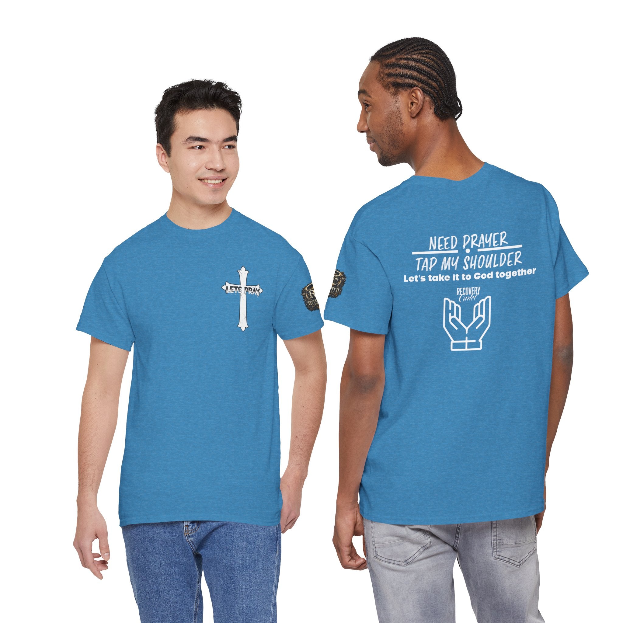 T-Shirt - Prayer Ministry  Need Prayer? Tap My Shoulder by Recovery Cartel
