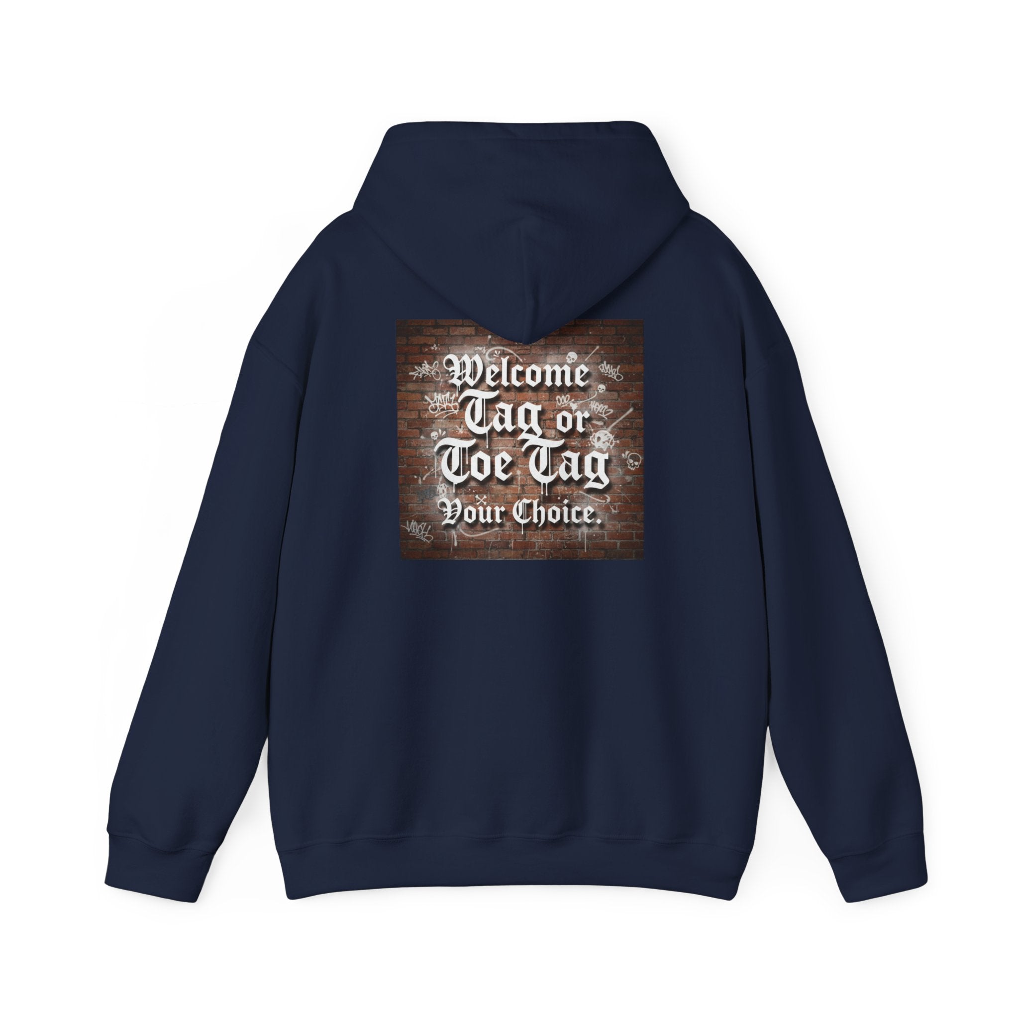 Recovery Carter Hoodie — "Welcome Tag or Toe Tag" Back Graphic