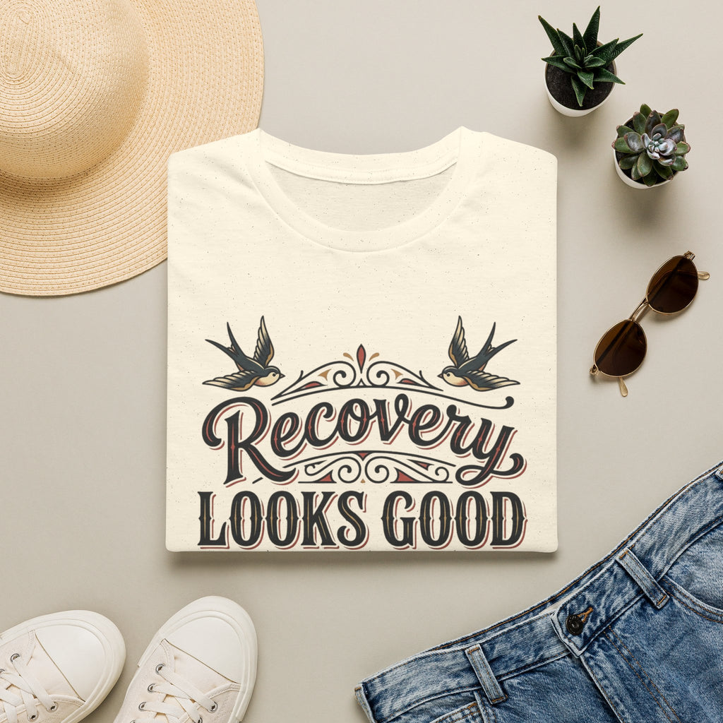 Recovery Looks Good T-Shirt — Inspirational Sobriety & Healing Tee