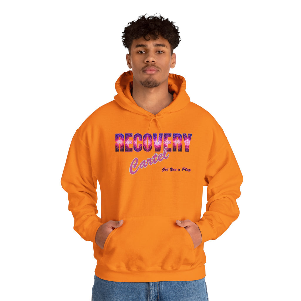 Recovery Cartel Hoodie — Retro Neon print