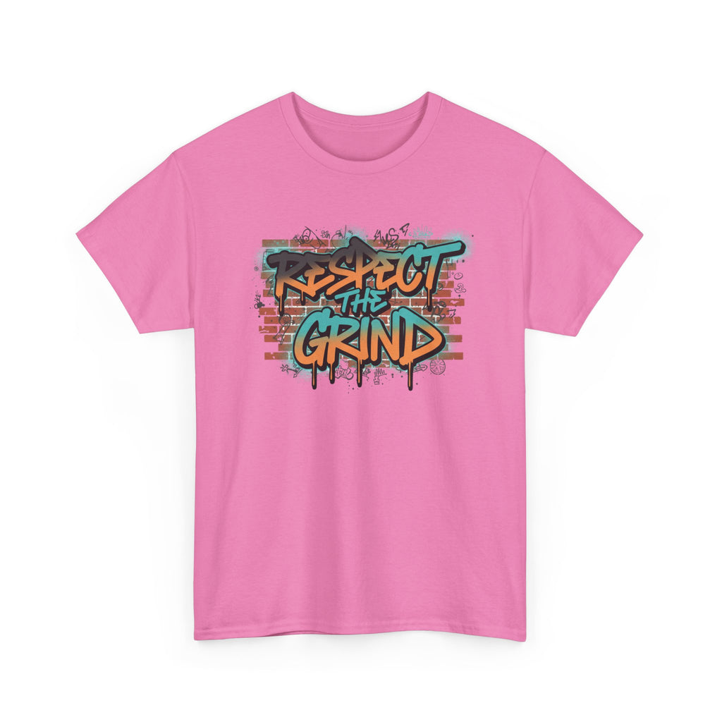 Respect the Grind Graffiti Tee — Urban Motivational Streetwear T‑Shirt
