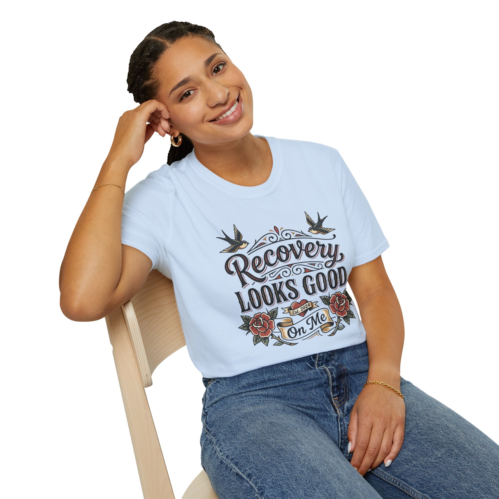 Recovery Looks Good T-Shirt — Inspirational Sobriety & Healing Tee