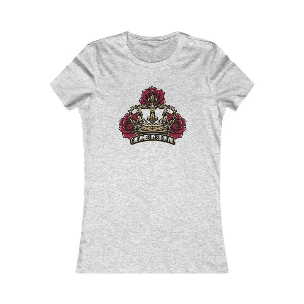 Recovery Cartel Women's Survival Tee — Rose Crown Graphic T-Shirt