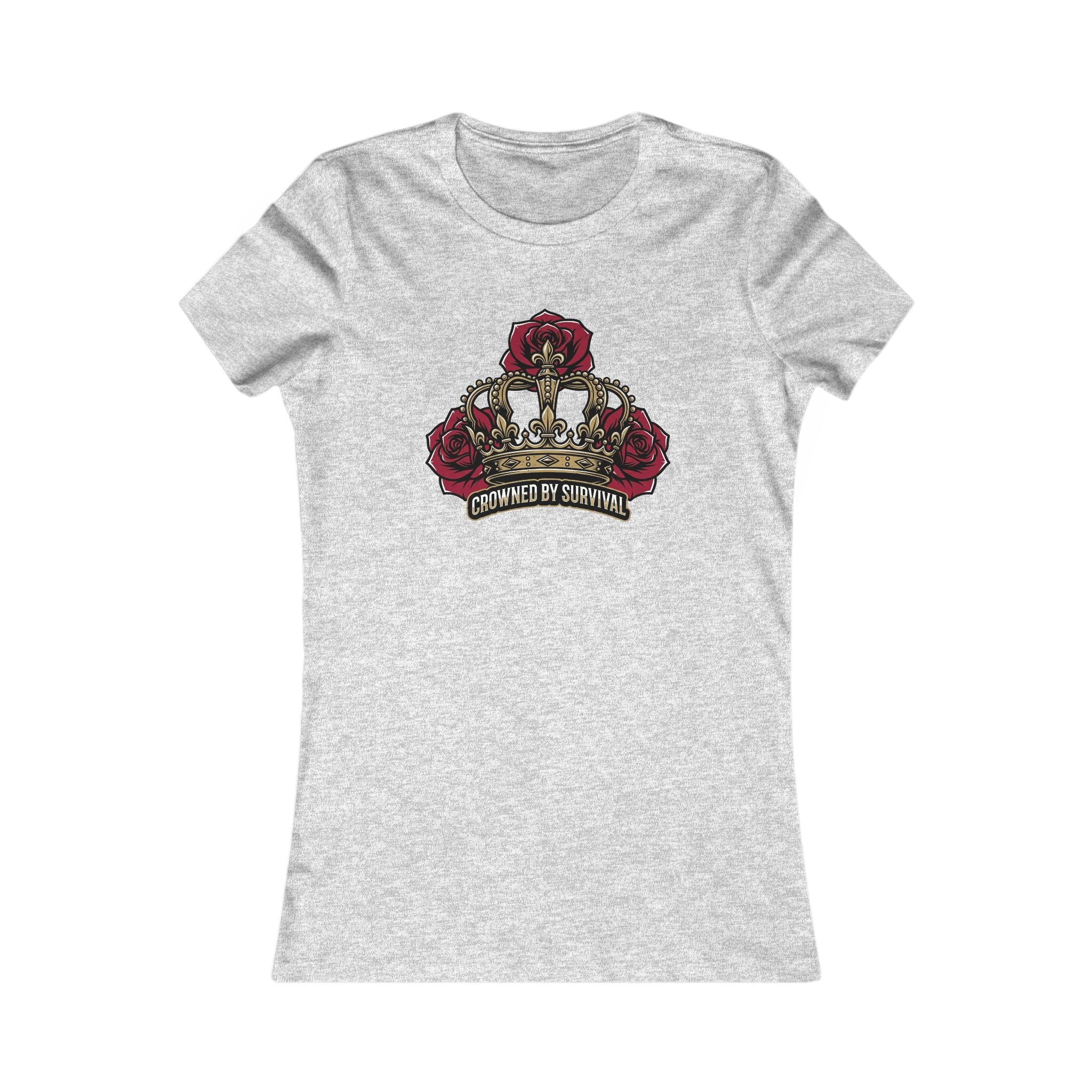 Recovery Cartel Women's Survival Tee — Rose Crown Graphic T-Shirt