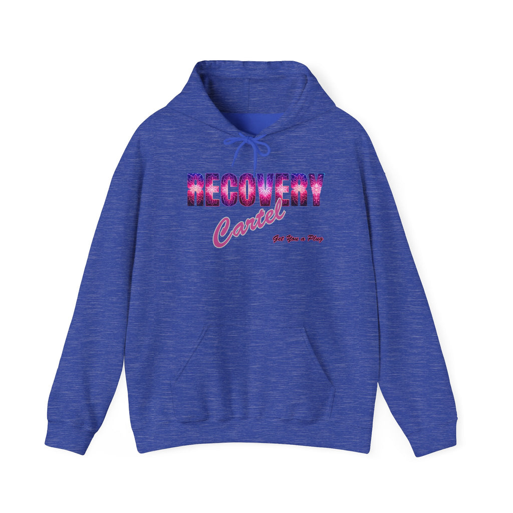 Recovery Cartel Hoodie — Retro Neon print