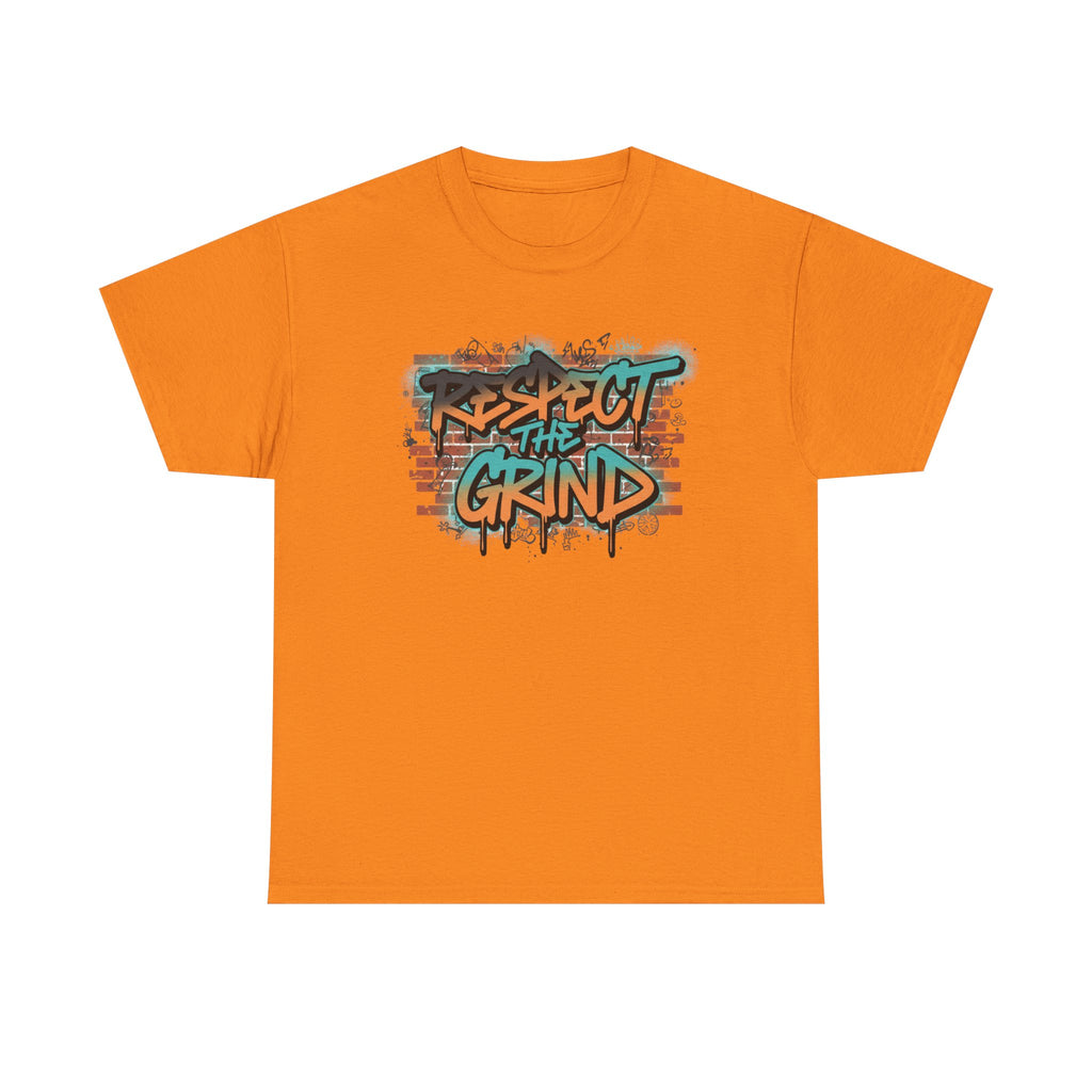 Respect the Grind Graffiti Tee — Urban Motivational Streetwear T‑Shirt