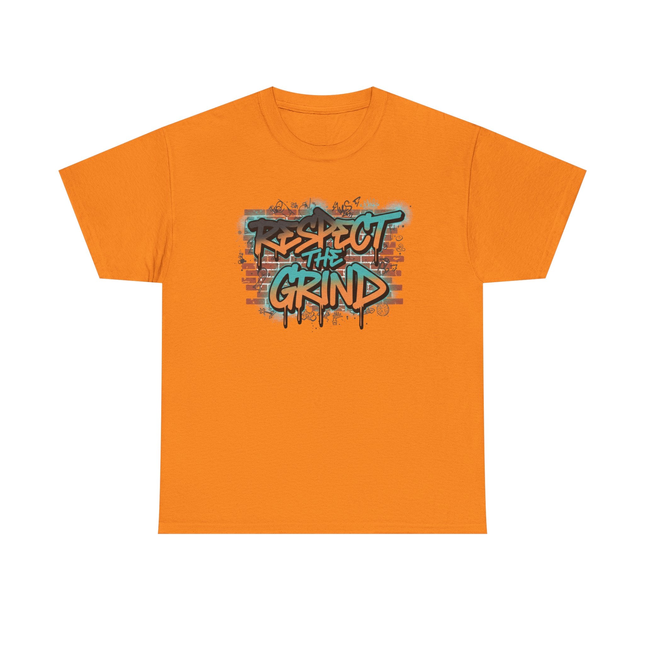 Respect the Grind Graffiti Tee — Urban Motivational Streetwear T‑Shirt