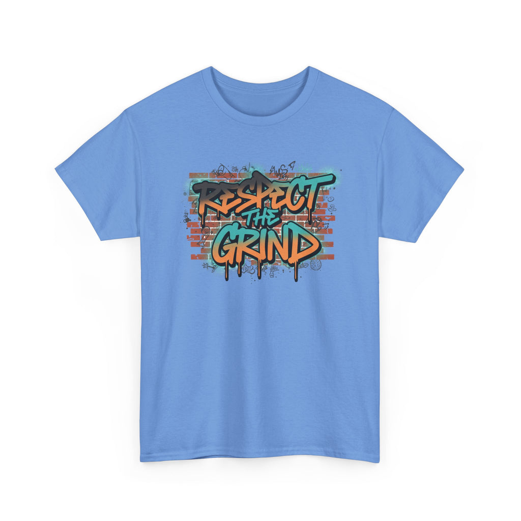 Respect the Grind Graffiti Tee — Urban Motivational Streetwear T‑Shirt
