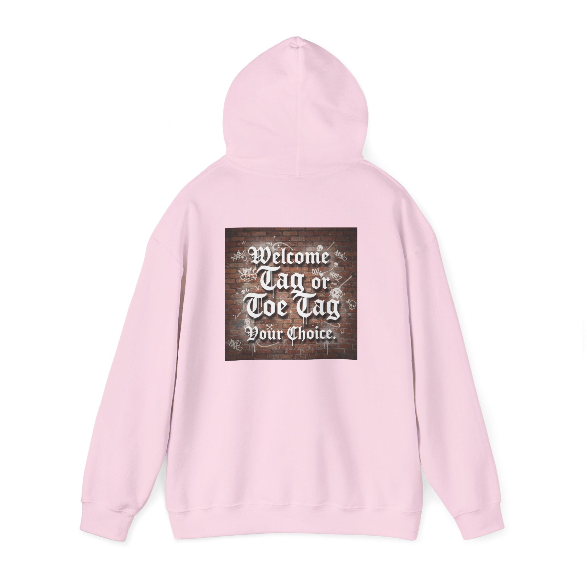 Recovery Carter Hoodie — "Welcome Tag or Toe Tag" Back Graphic