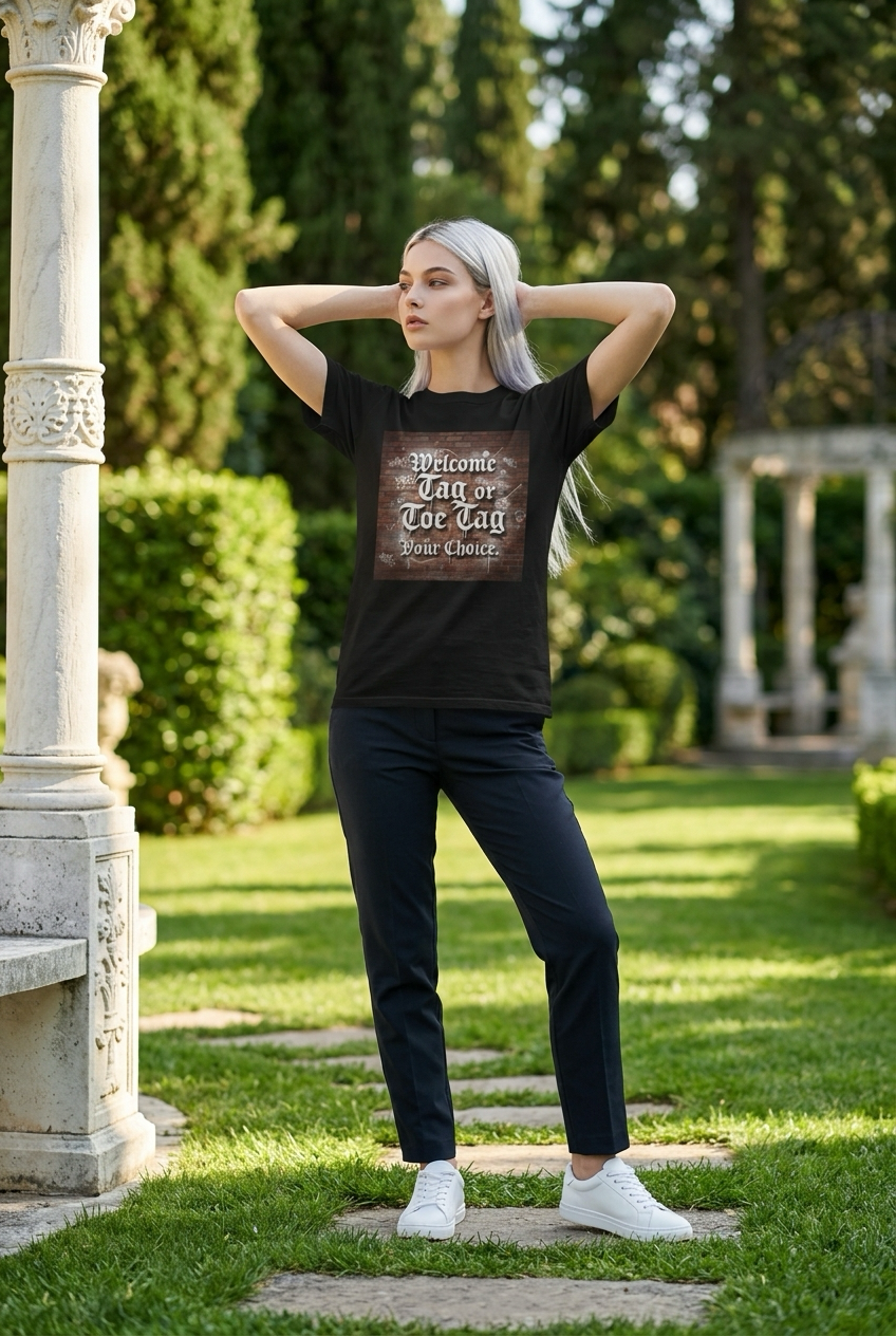Welcome Tag or Toe Tag, Your Choice T Shirt by Recovery Cartel