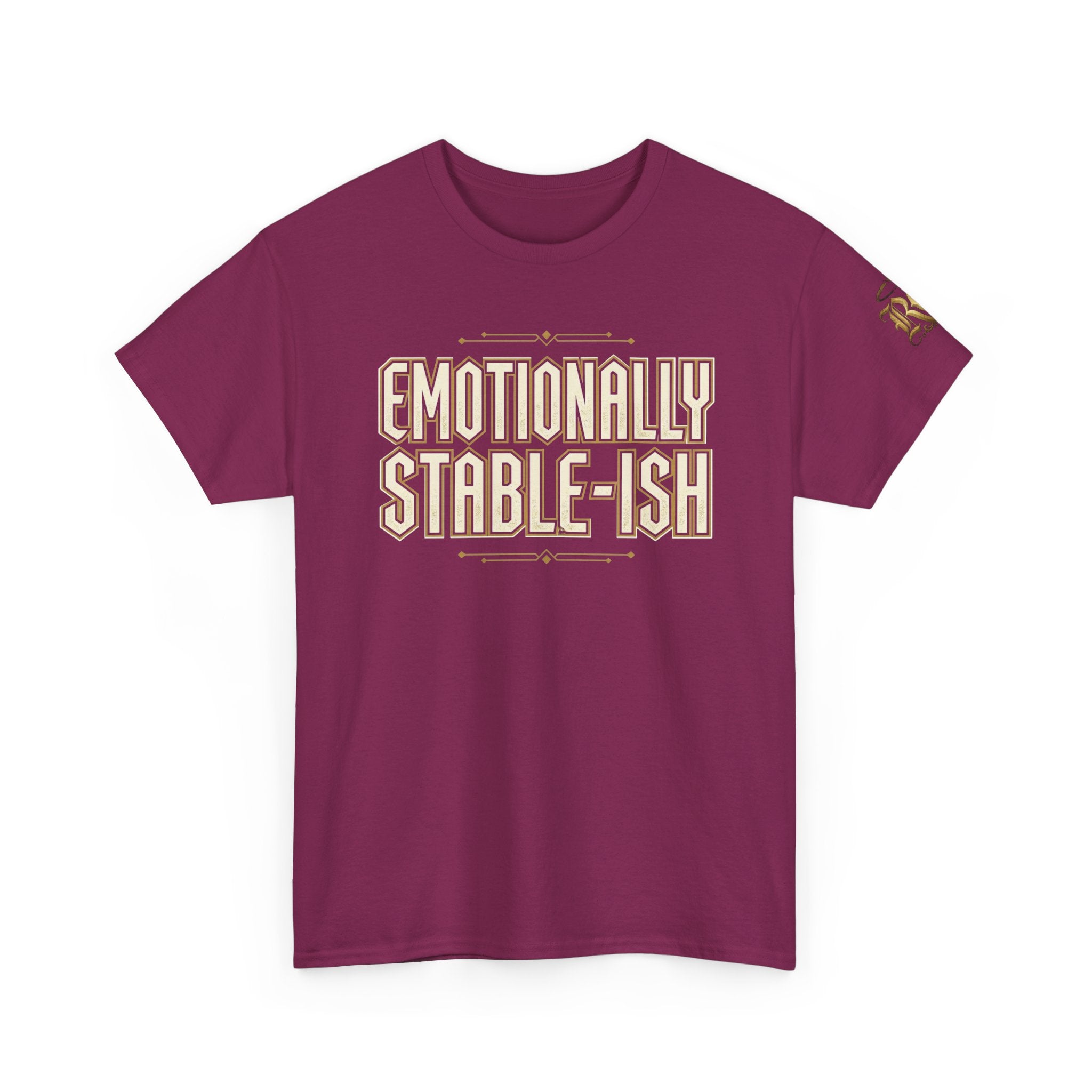 Emotionally Stable-ish Tee with Sober AF on the Back