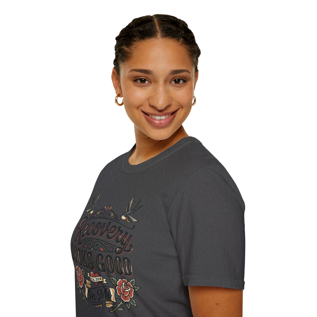 Recovery Looks Good T-Shirt — Inspirational Sobriety & Healing Tee