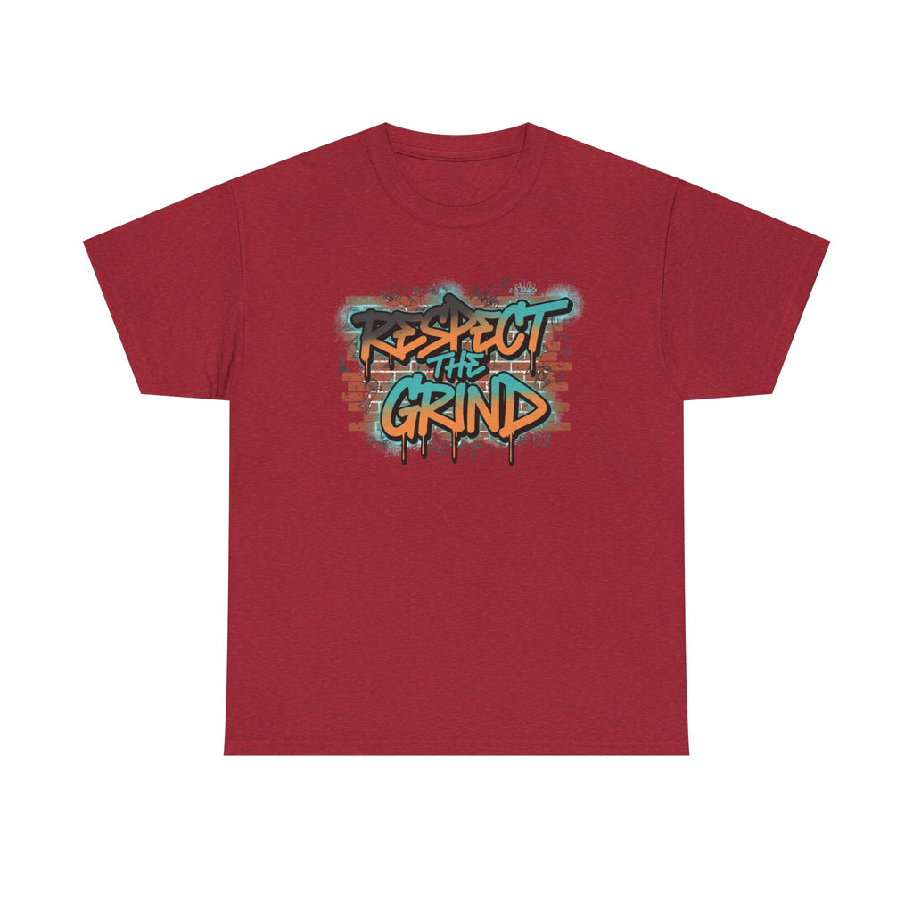 Respect the Grind Graffiti Tee — Urban Motivational Streetwear T‑Shirt