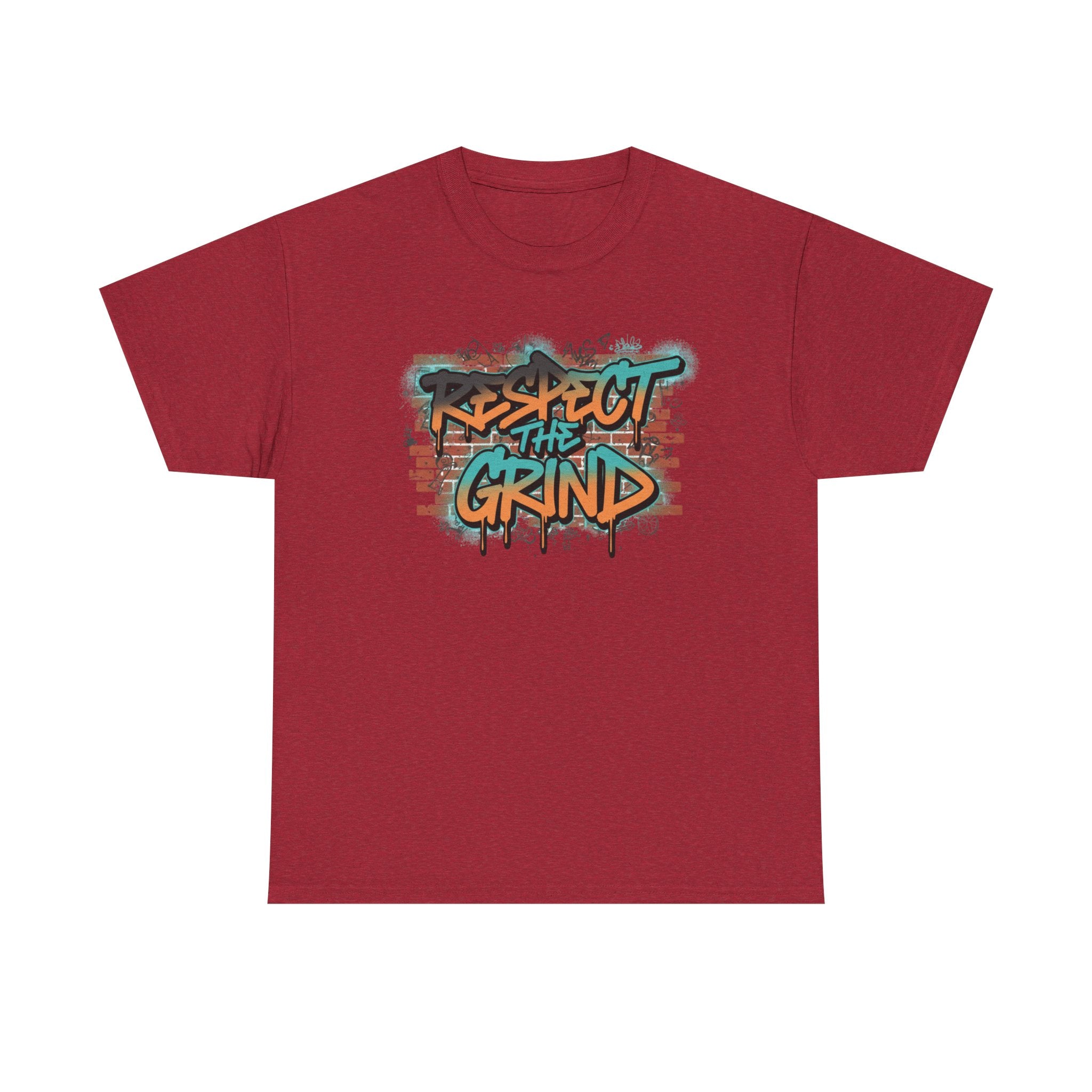 Respect the Grind Graffiti Tee — Urban Motivational Streetwear T‑Shirt