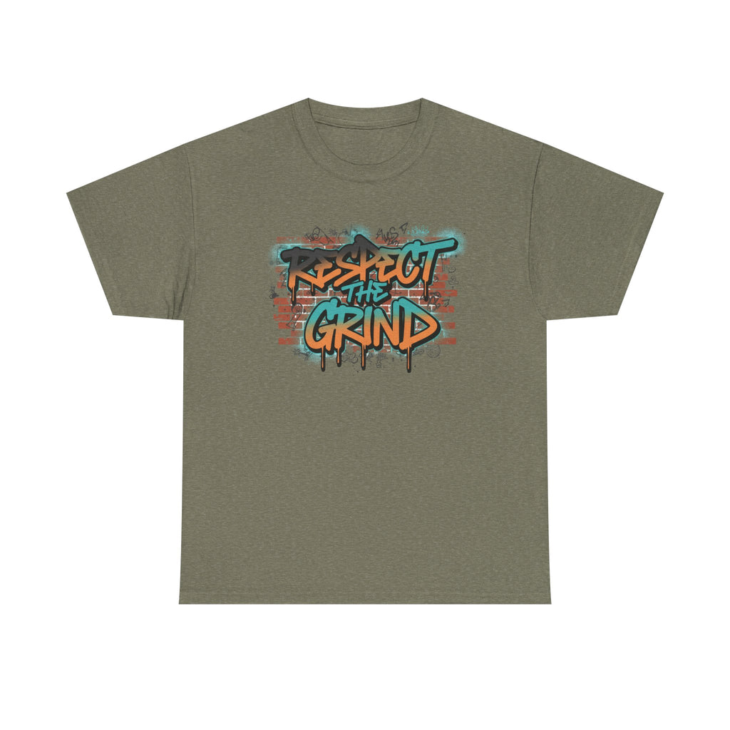 Respect the Grind Graffiti Tee — Urban Motivational Streetwear T‑Shirt
