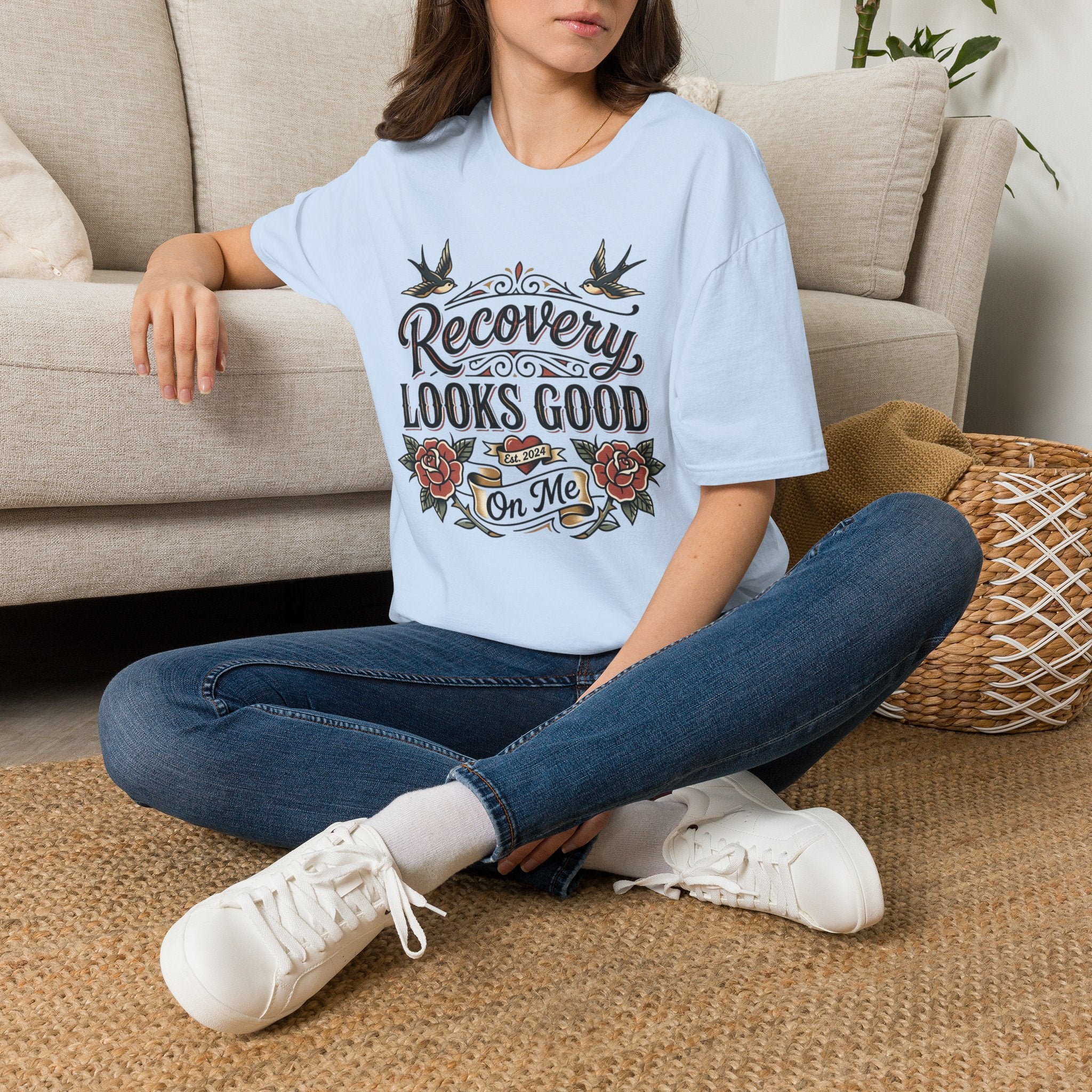 Recovery Looks Good T-Shirt — Inspirational Sobriety & Healing Tee