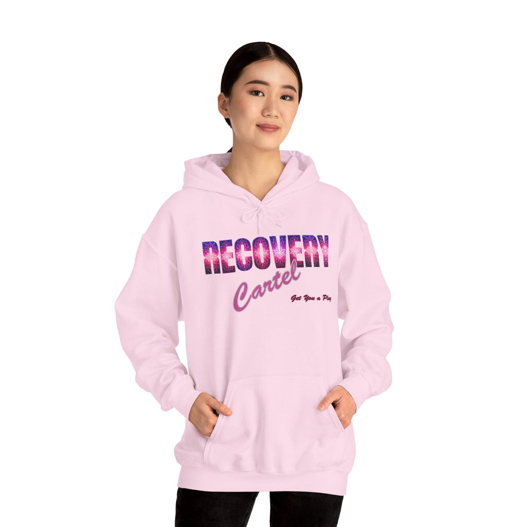 Recovery Cartel Hoodie — Retro Neon print