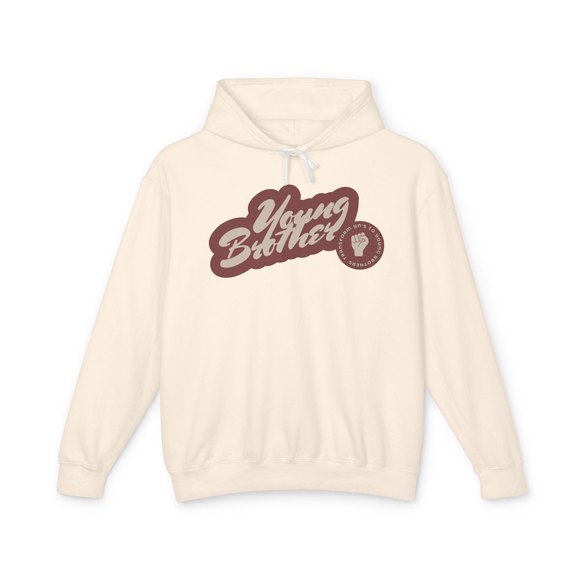 Young Brother Hoodie — Retro Script Logo Pullover
