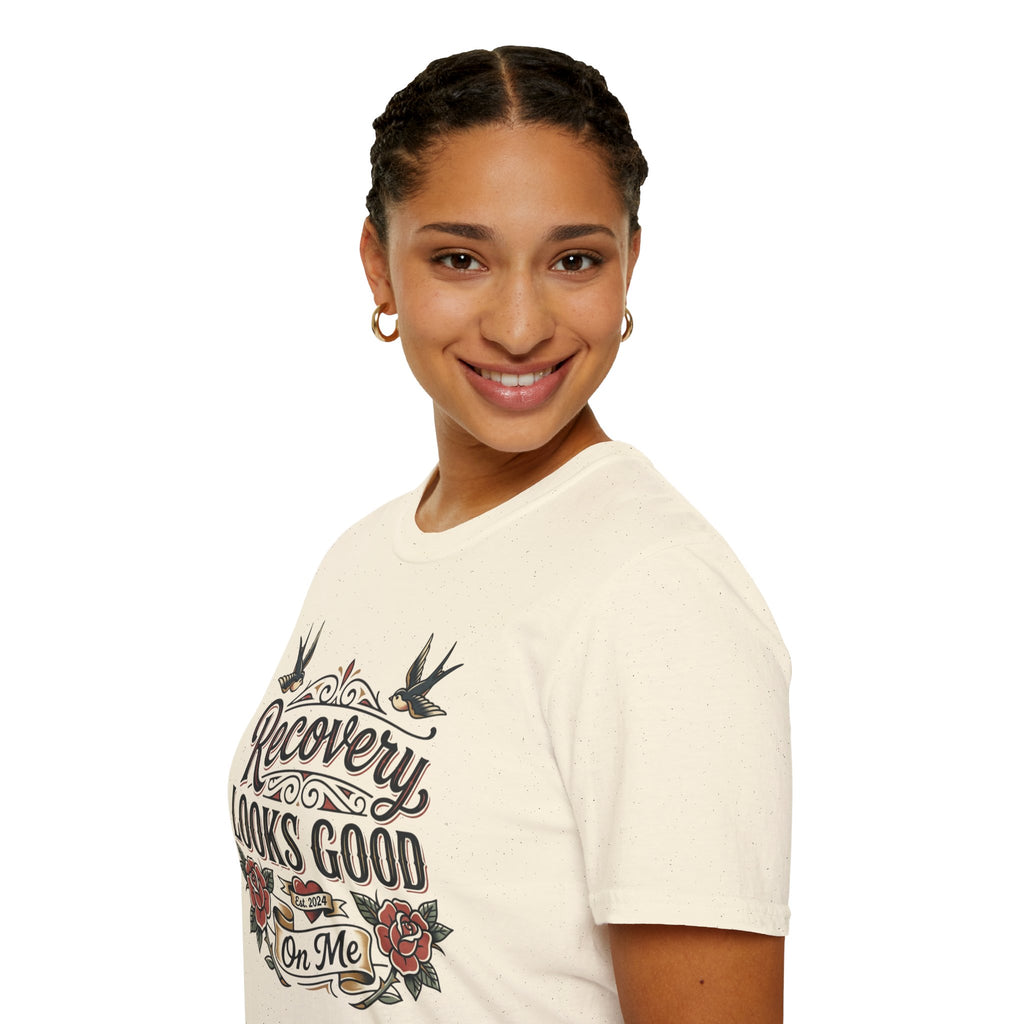 Recovery Looks Good T-Shirt — Inspirational Sobriety & Healing Tee