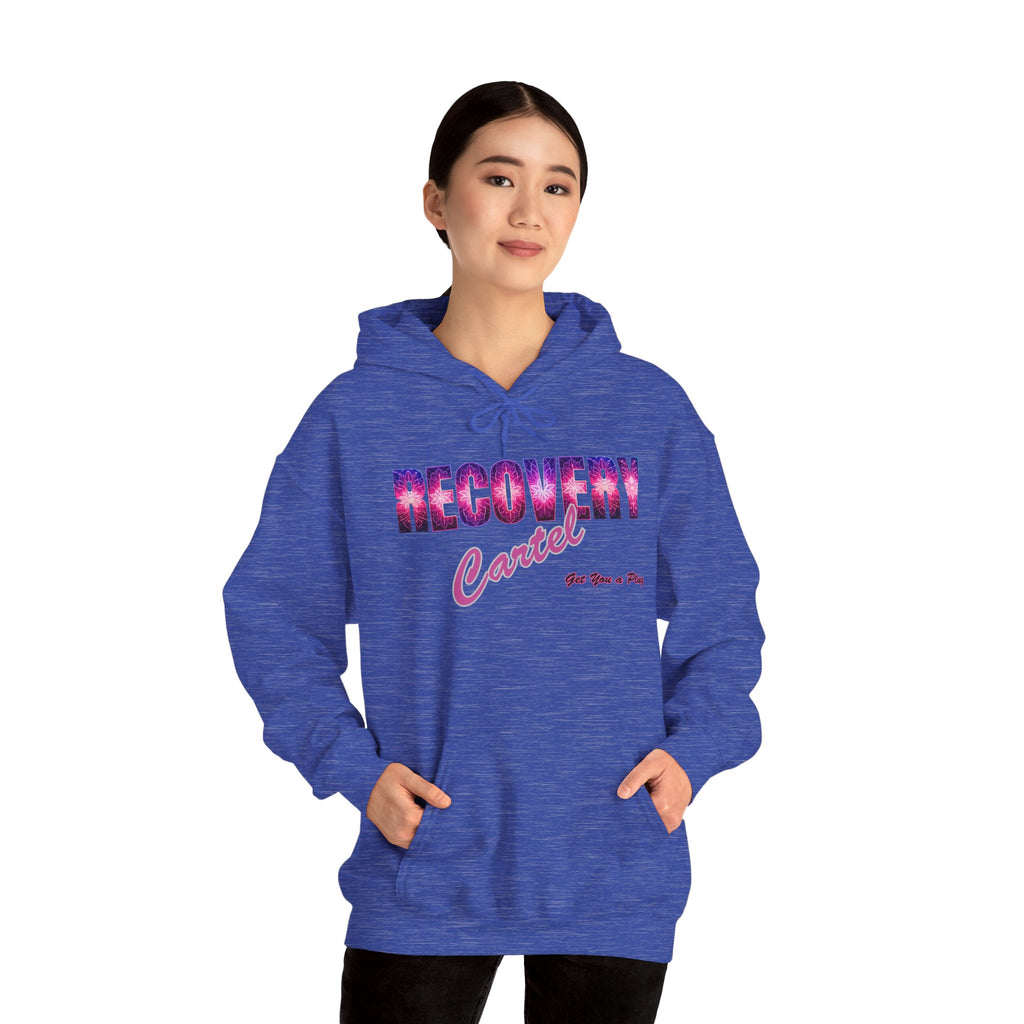 Recovery Cartel Hoodie — Retro Neon print