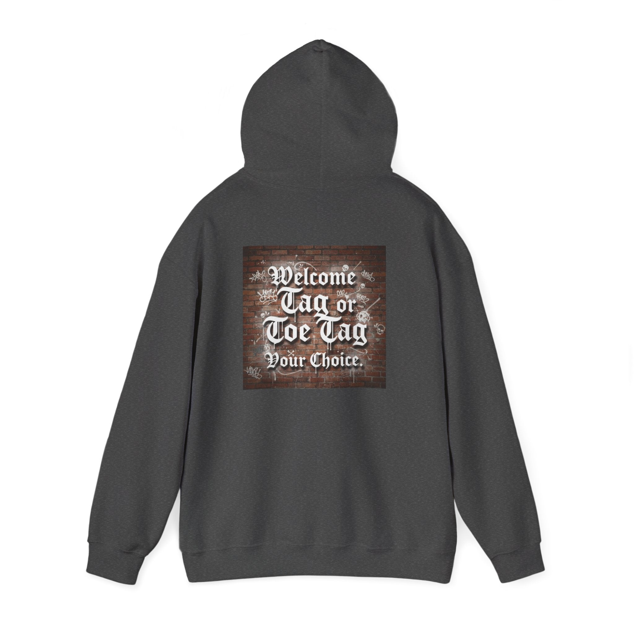 Recovery Carter Hoodie — "Welcome Tag or Toe Tag" Back Graphic