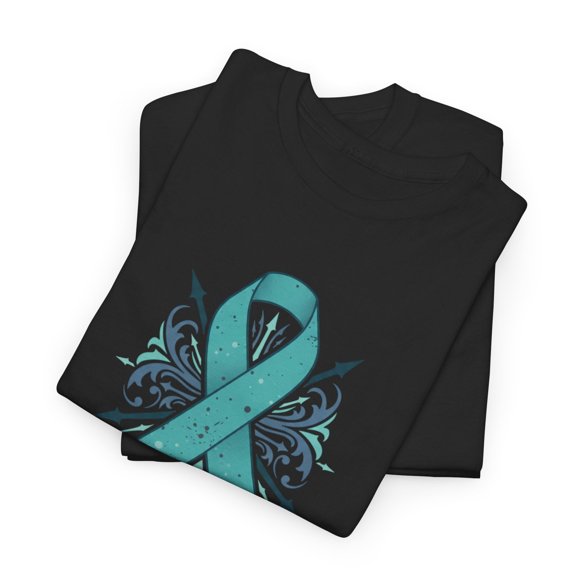 Addiction & Recovery Awareness Ribbon Tee — Teal Support Awareness T-Shirt