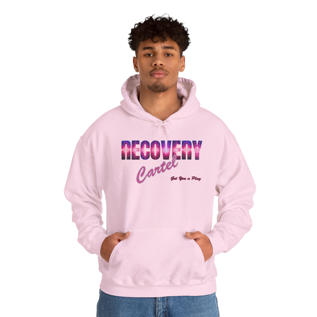 Recovery Cartel Hoodie — Retro Neon print