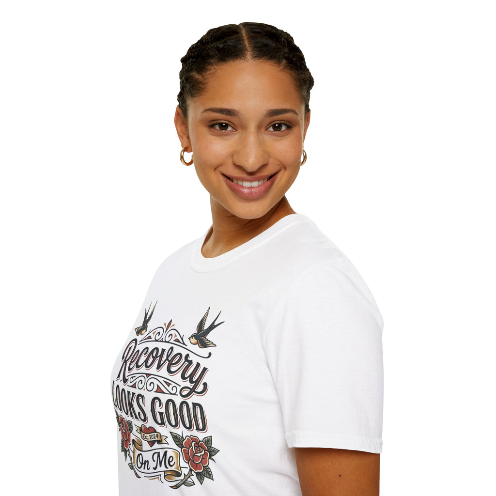 Recovery Looks Good T-Shirt — Inspirational Sobriety & Healing Tee