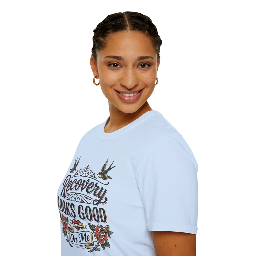 Recovery Looks Good T-Shirt — Inspirational Sobriety & Healing Tee