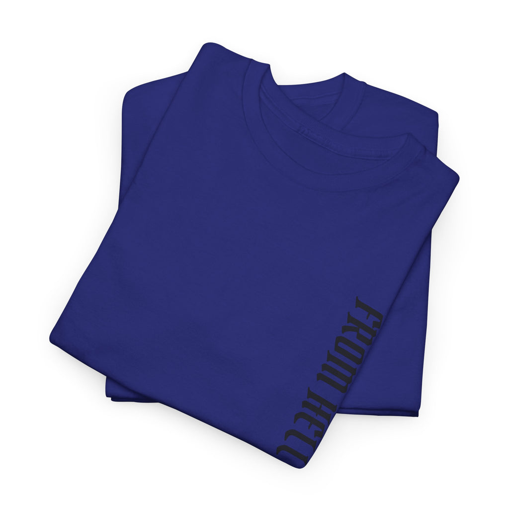 Recovery Cartel Signature Tee with "From Hell to Healing" on the front