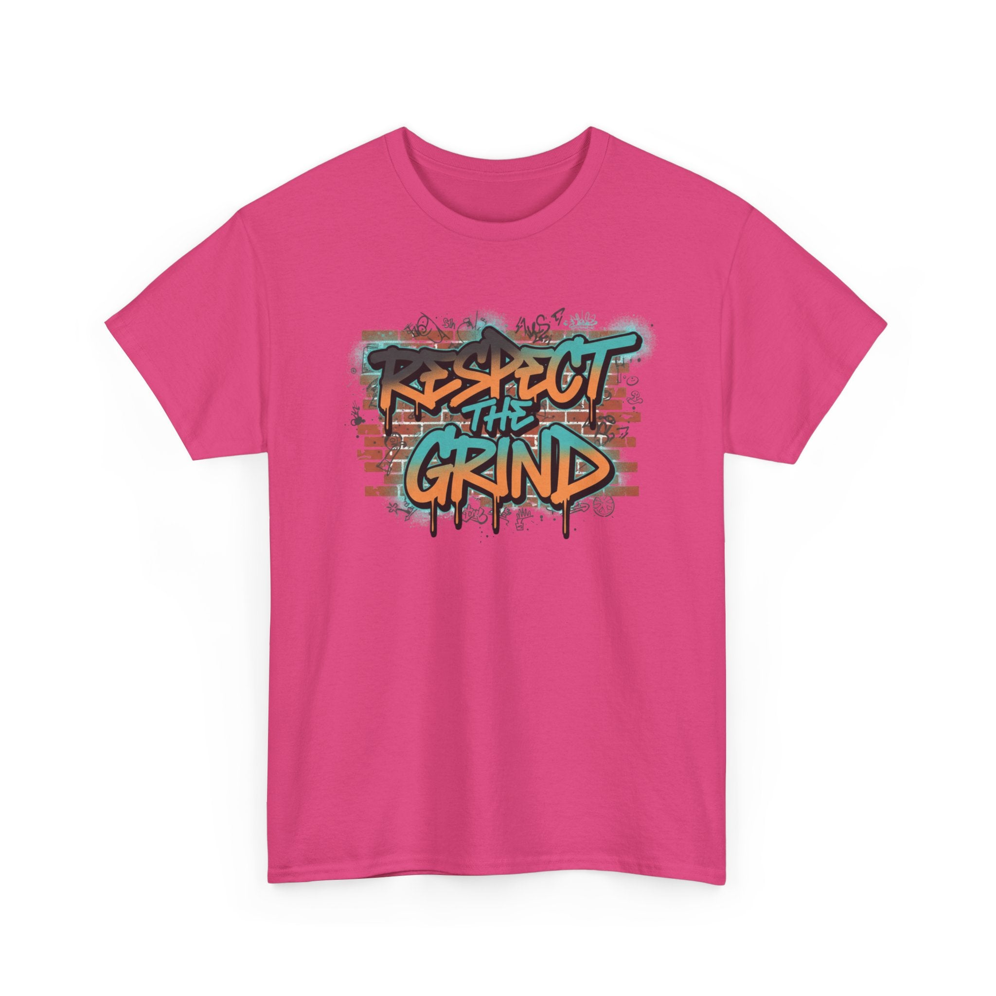 Respect the Grind Graffiti Tee — Urban Motivational Streetwear T‑Shirt
