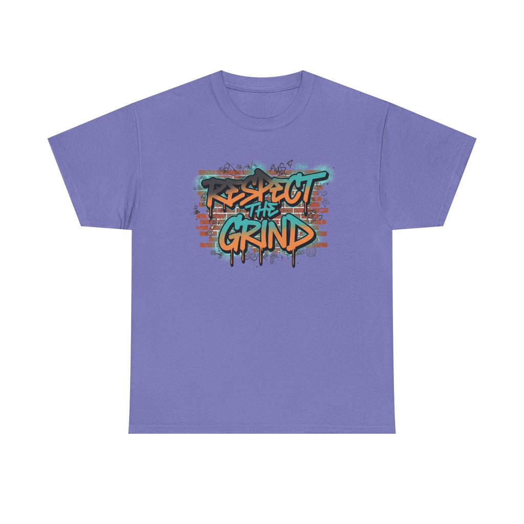Respect the Grind Graffiti Tee — Urban Motivational Streetwear T‑Shirt