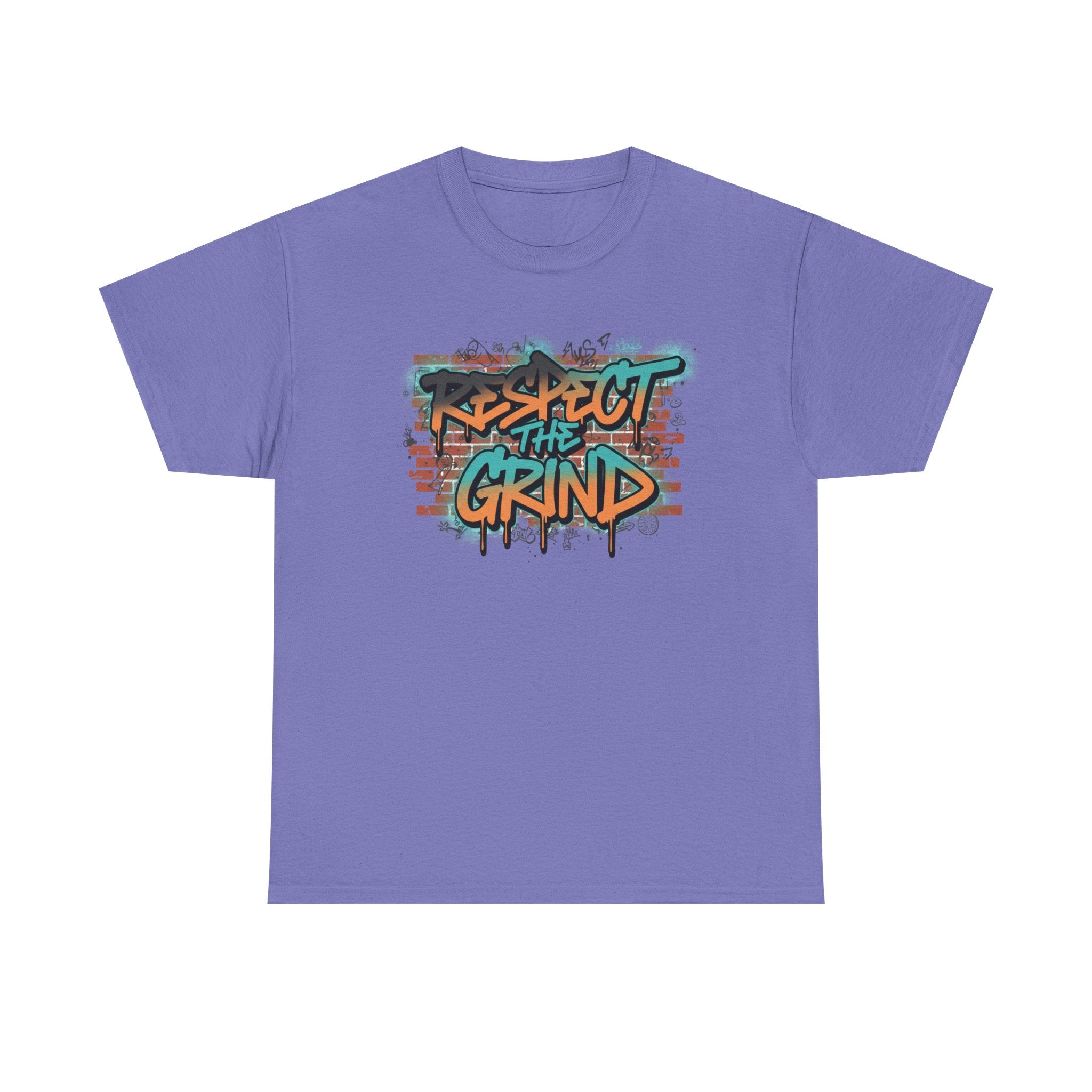 Respect the Grind Graffiti Tee — Urban Motivational Streetwear T‑Shirt