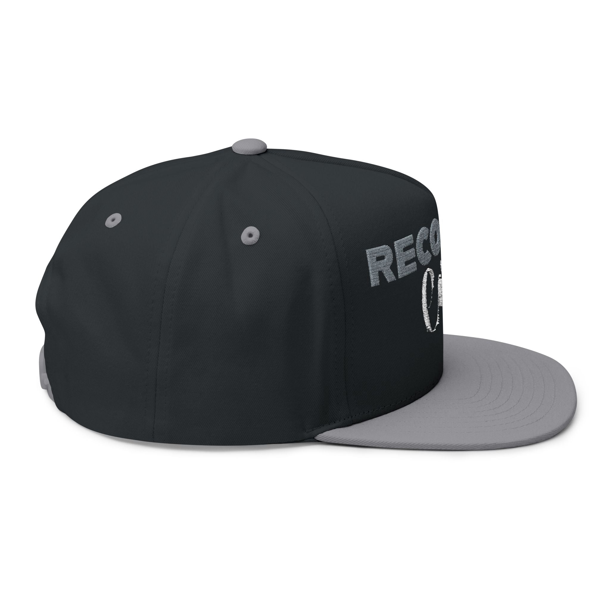 Recovery Cartel Embroidered Flat Bill Cap — Bold Sobriety Snapback for Recovery Support