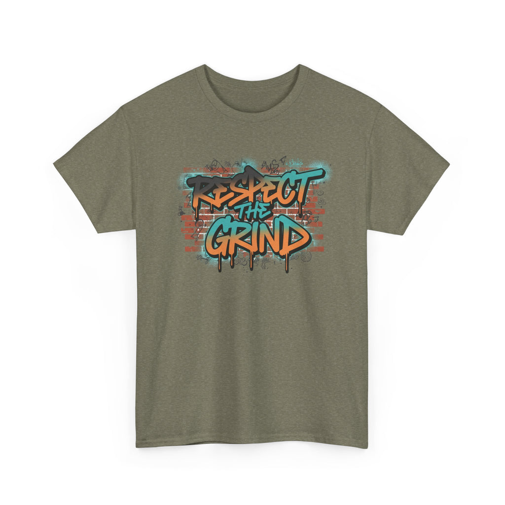 Respect the Grind Graffiti Tee — Urban Motivational Streetwear T‑Shirt
