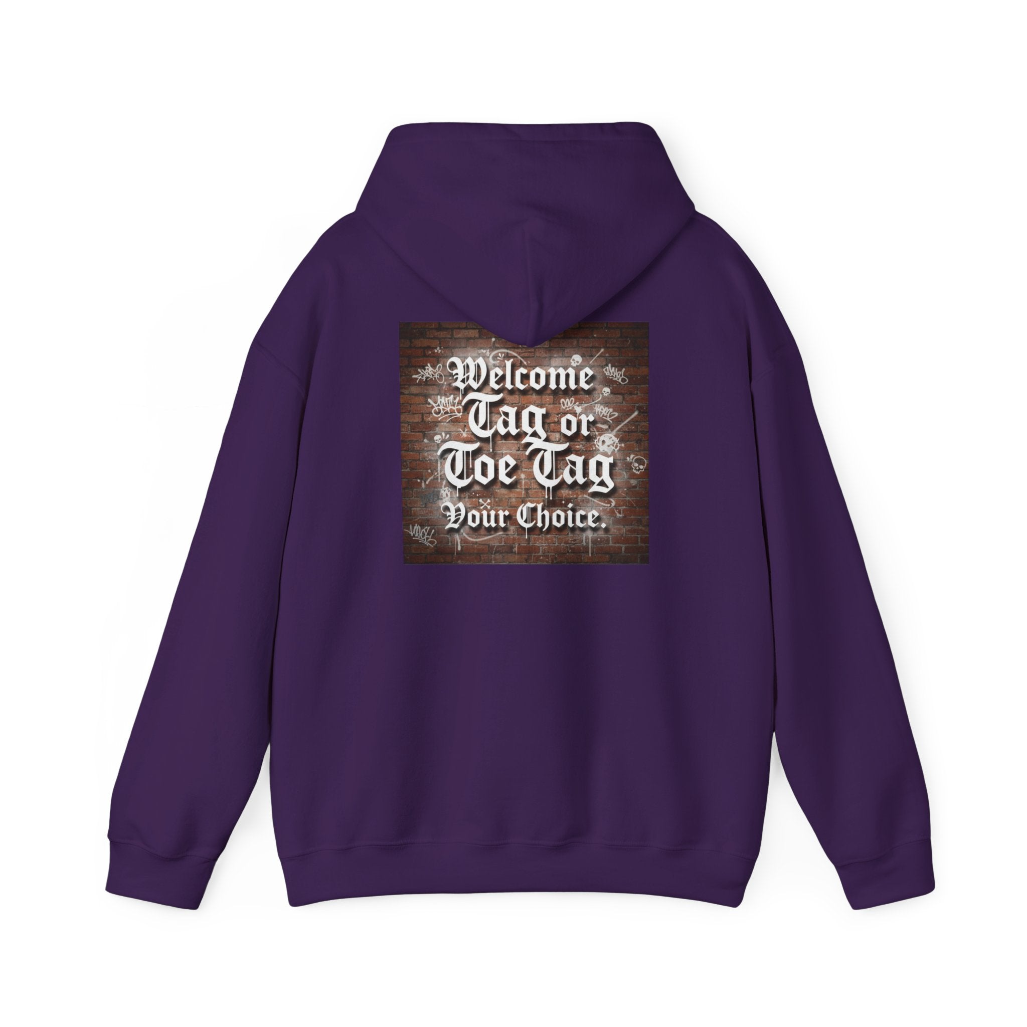 Recovery Carter Hoodie — "Welcome Tag or Toe Tag" Back Graphic