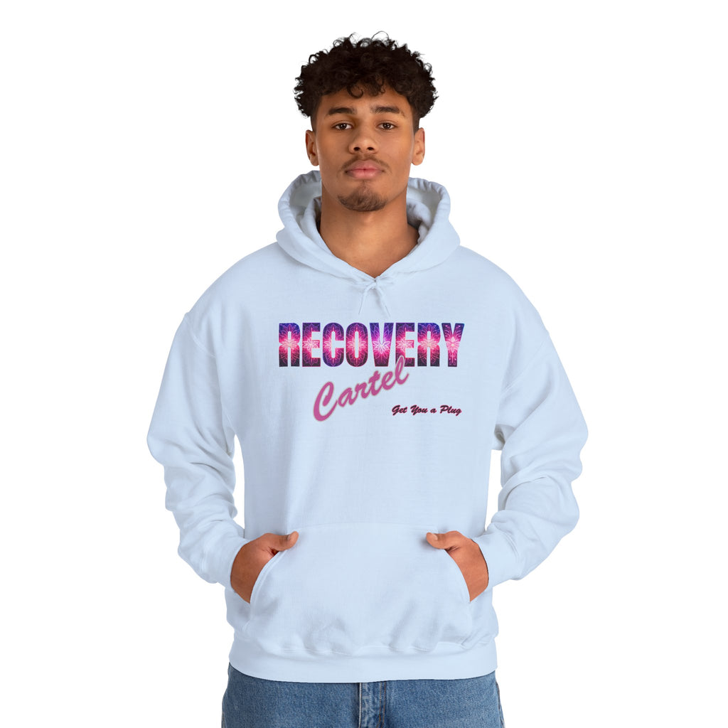 Recovery Cartel Hoodie — Retro Neon print