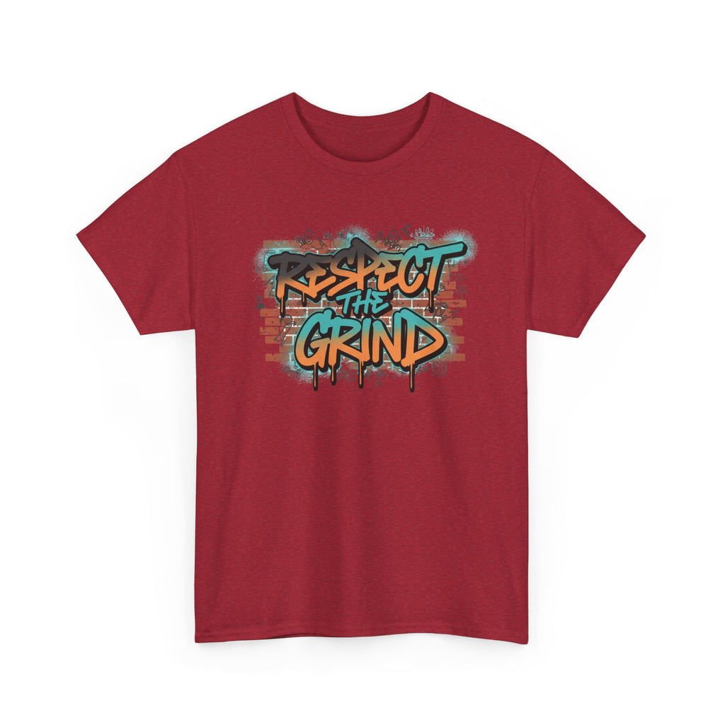 Respect the Grind Graffiti Tee — Urban Motivational Streetwear T‑Shirt