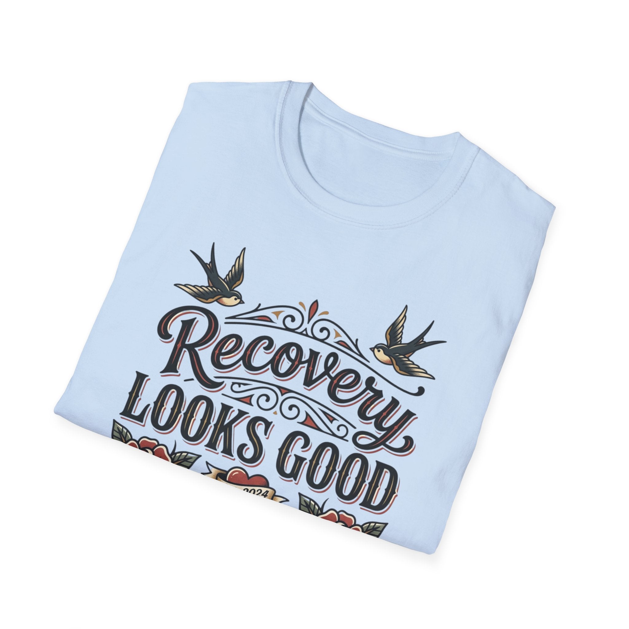 Recovery Looks Good T-Shirt — Inspirational Sobriety & Healing Tee