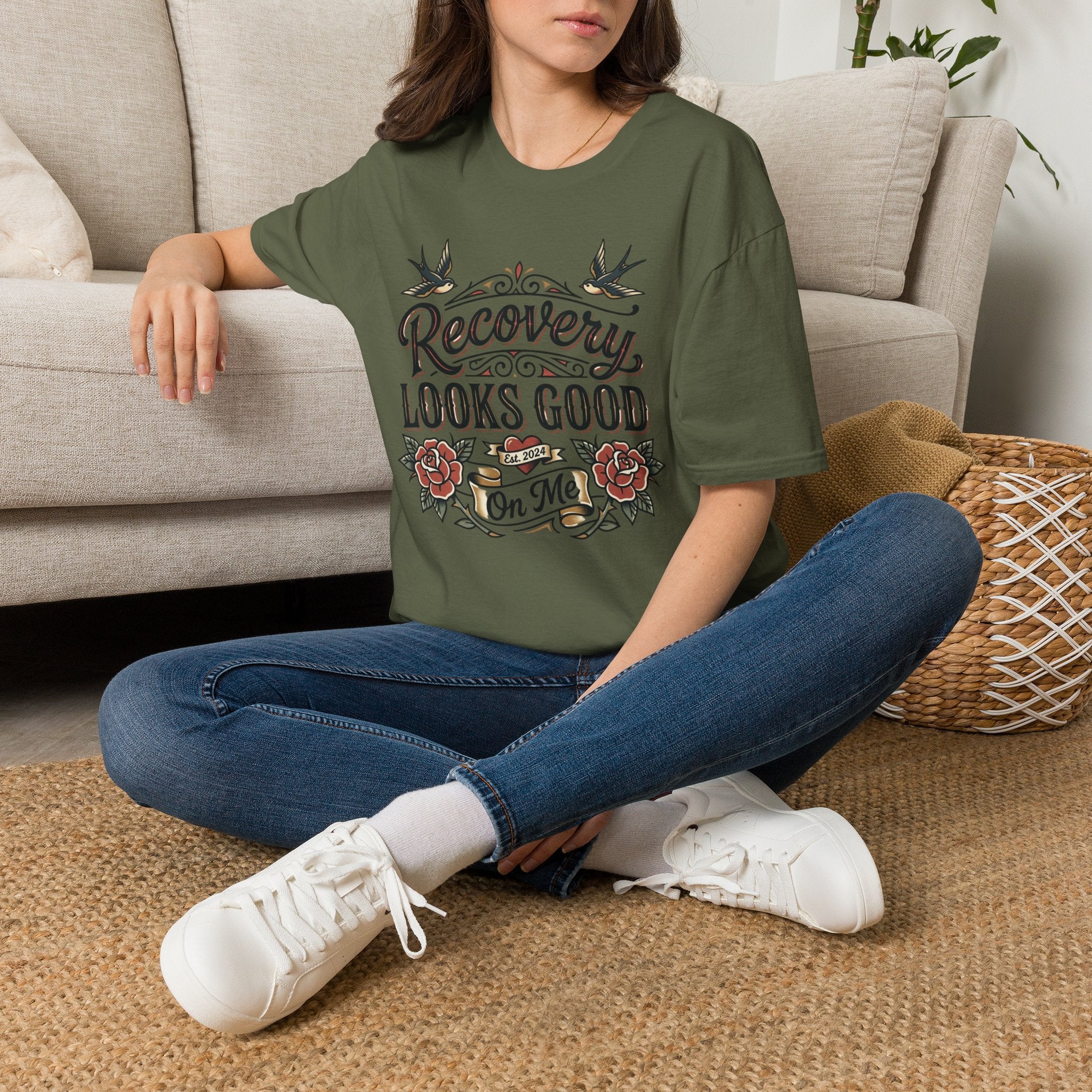 Recovery Looks Good T-Shirt — Inspirational Sobriety & Healing Tee