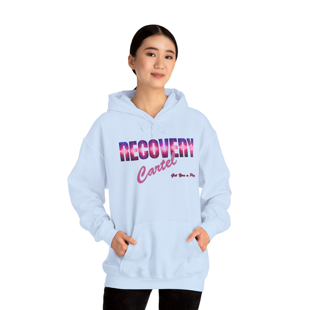 Recovery Cartel Hoodie — Retro Neon print