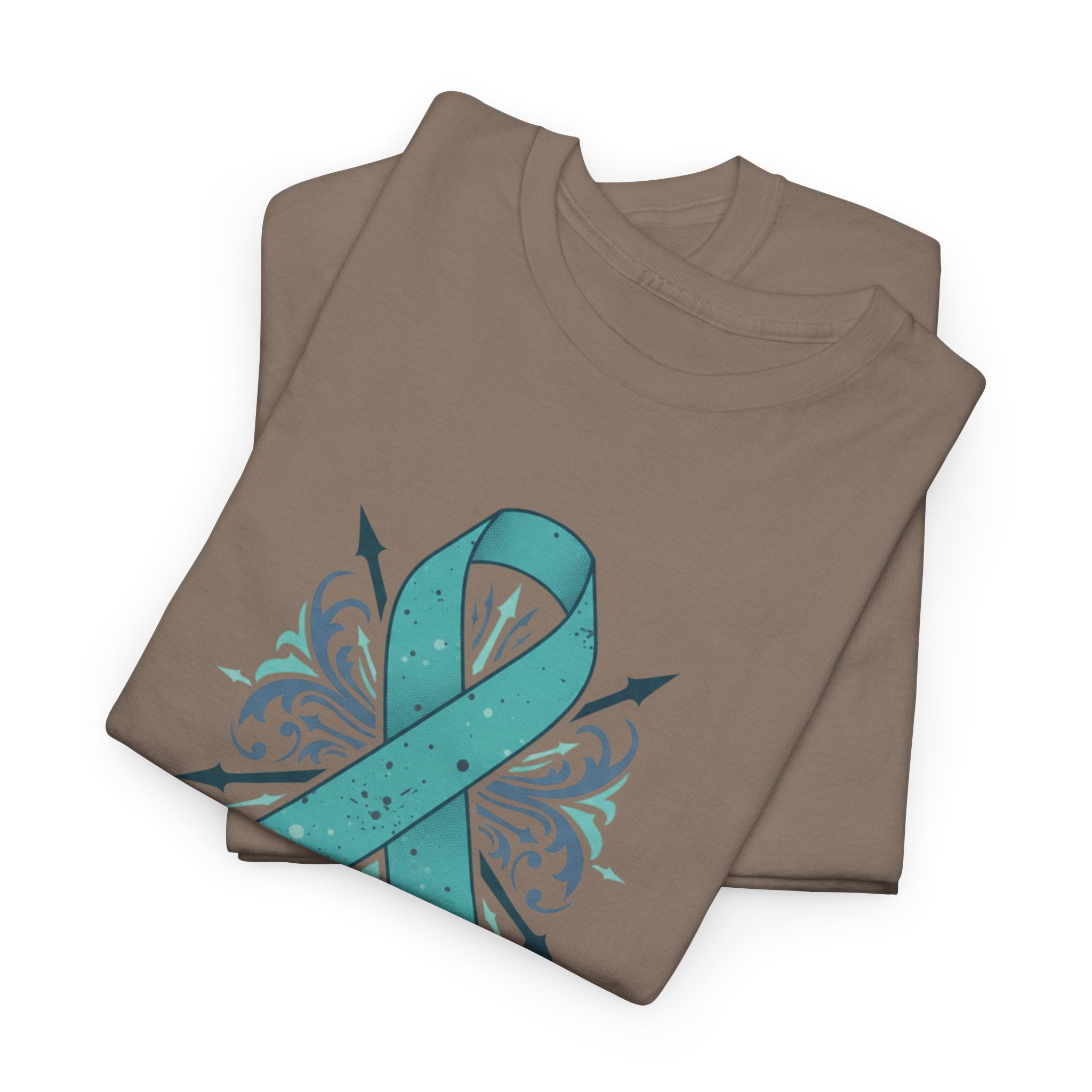 Addiction & Recovery Awareness Ribbon Tee — Teal Support Awareness T-Shirt