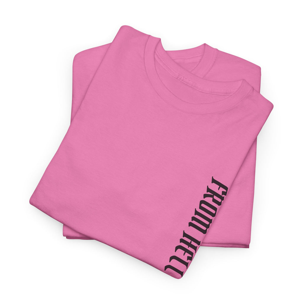 Recovery Cartel Signature Tee with "From Hell to Healing" on the front