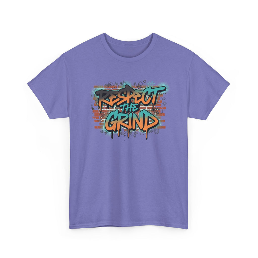 Respect the Grind Graffiti Tee — Urban Motivational Streetwear T‑Shirt
