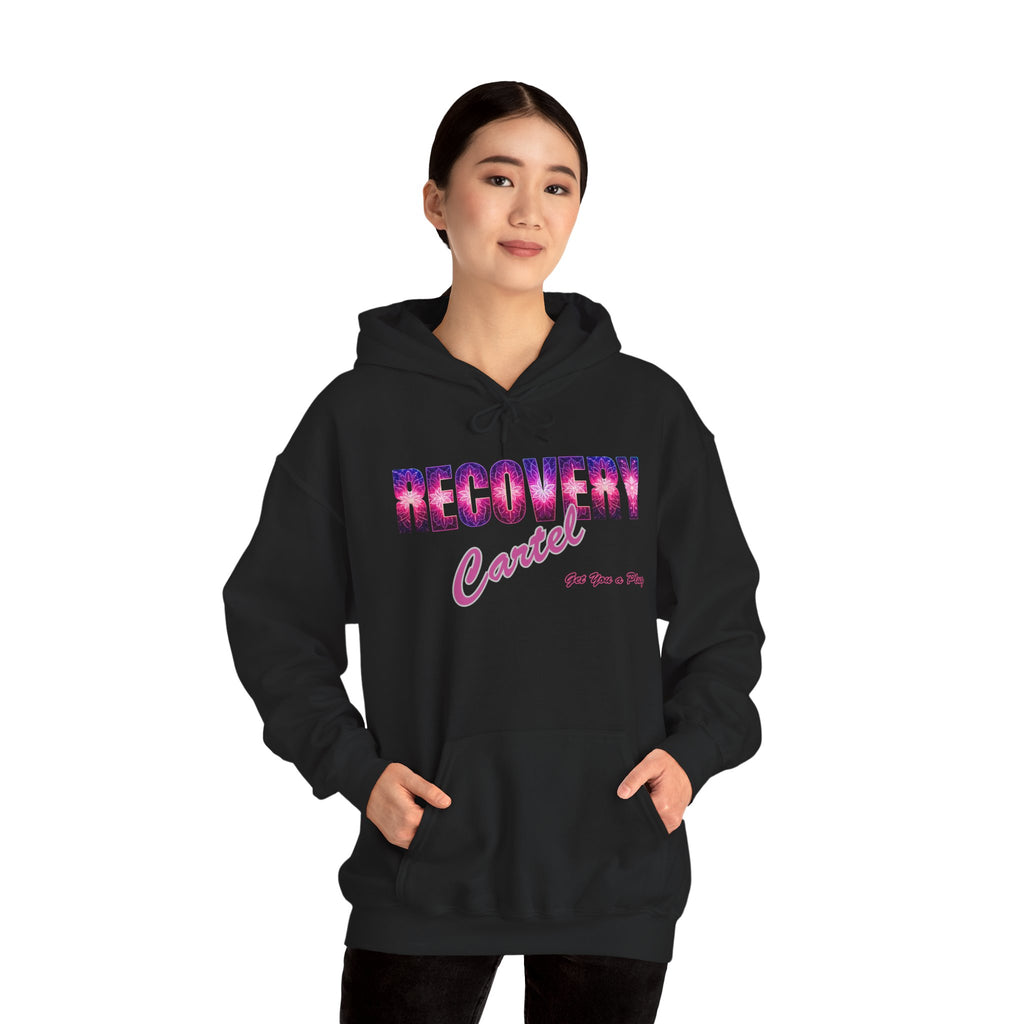 Recovery Cartel Hoodie — Retro Neon print