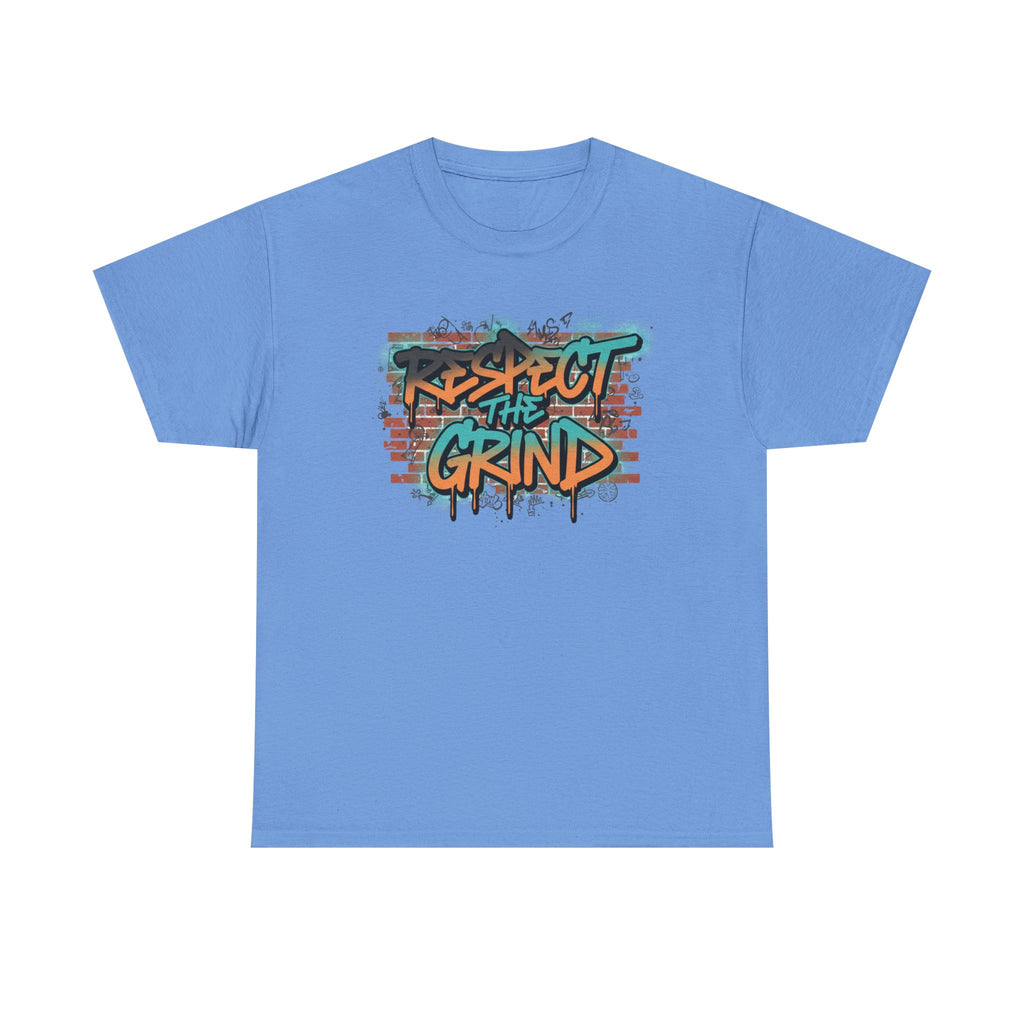 Respect the Grind Graffiti Tee — Urban Motivational Streetwear T‑Shirt