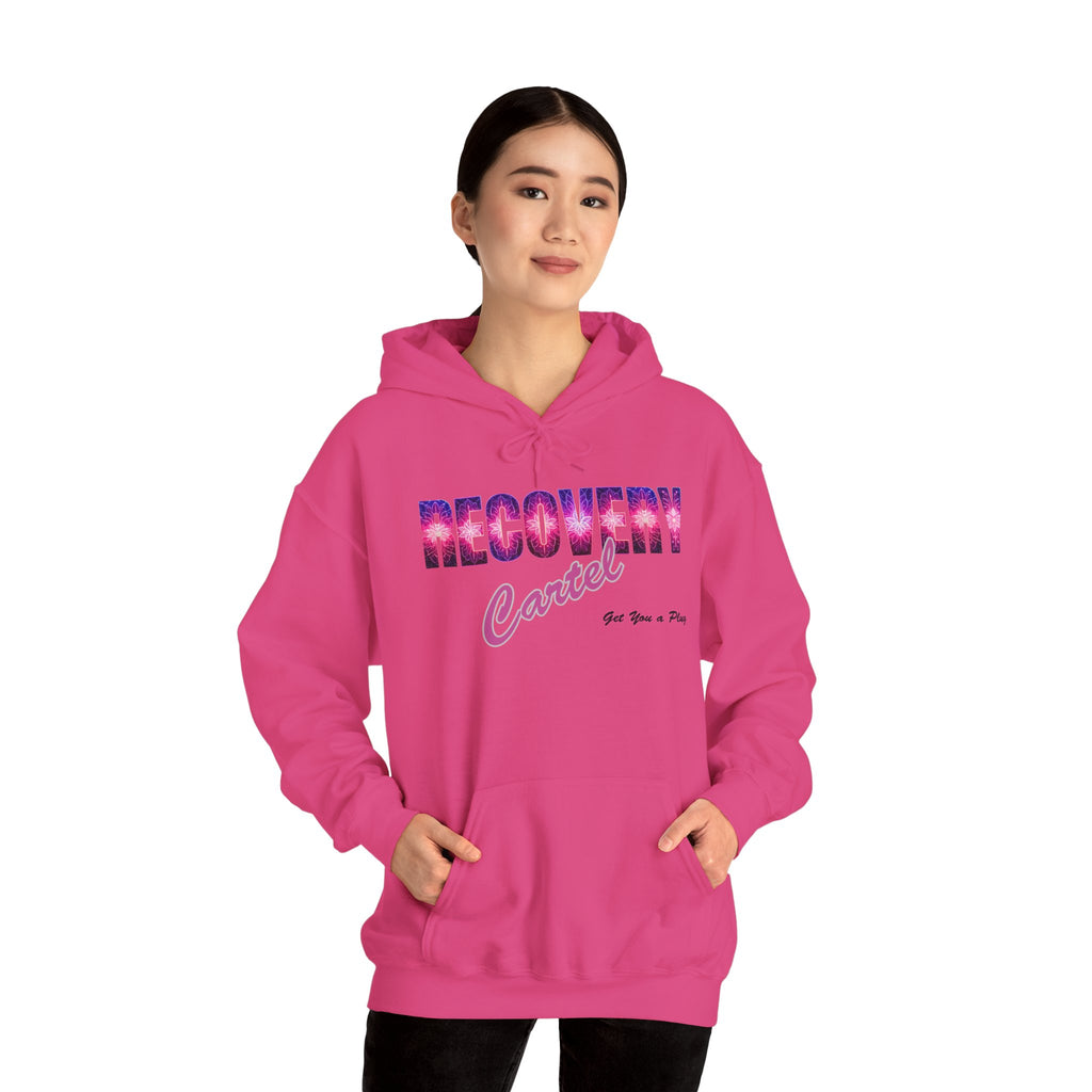 Recovery Cartel Hoodie — Retro Neon print