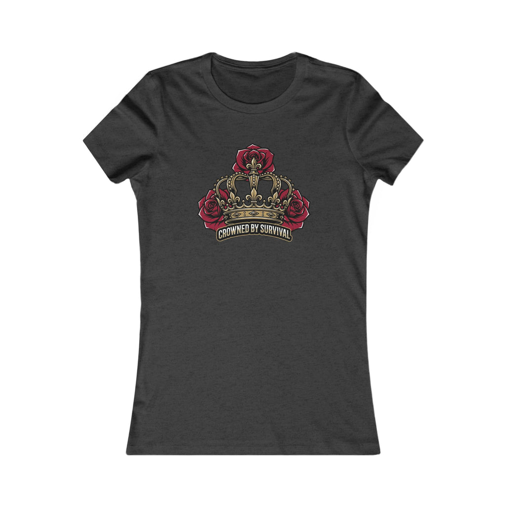 Recovery Cartel Women's Survival Tee — Rose Crown Graphic T-Shirt