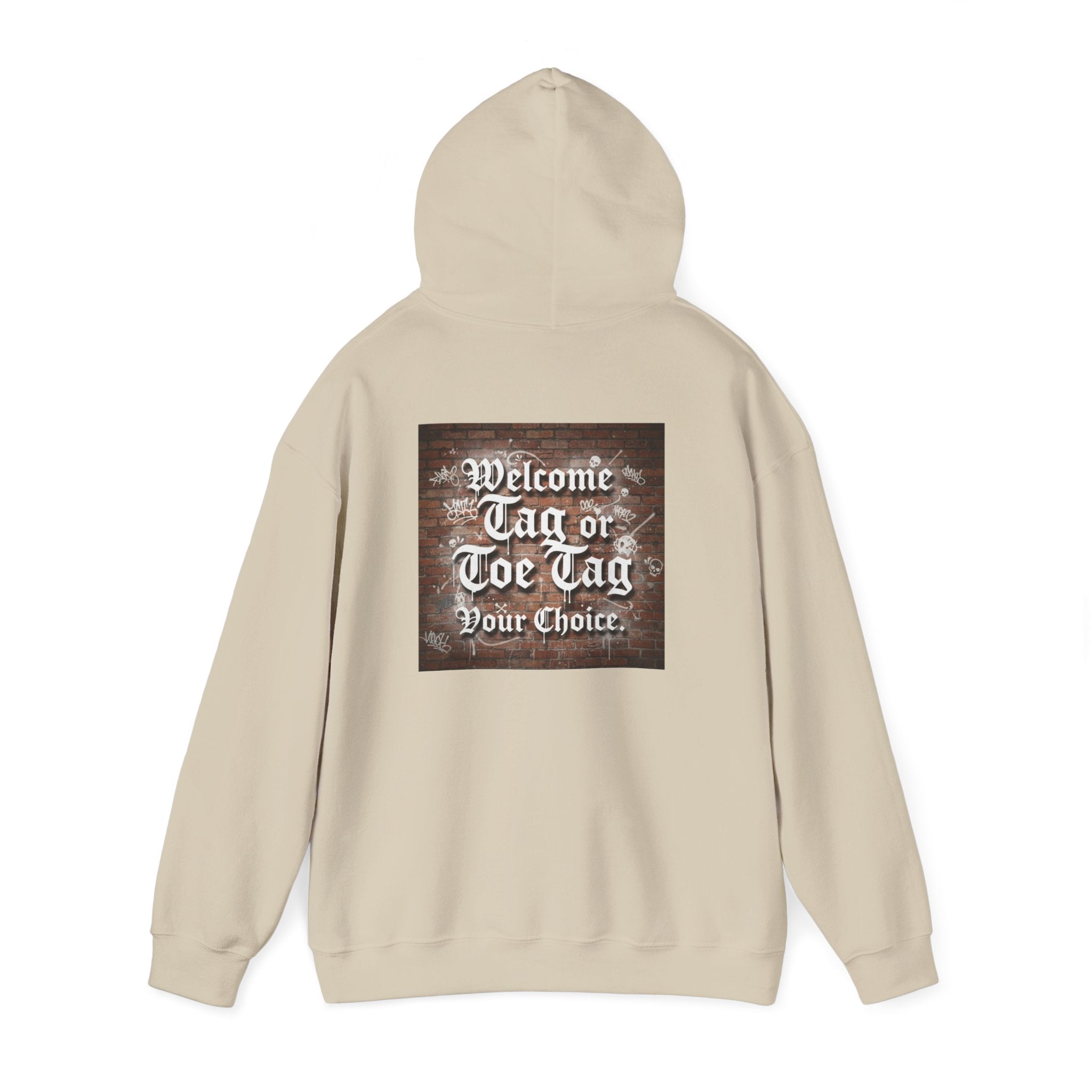 Recovery Carter Hoodie — "Welcome Tag or Toe Tag" Back Graphic