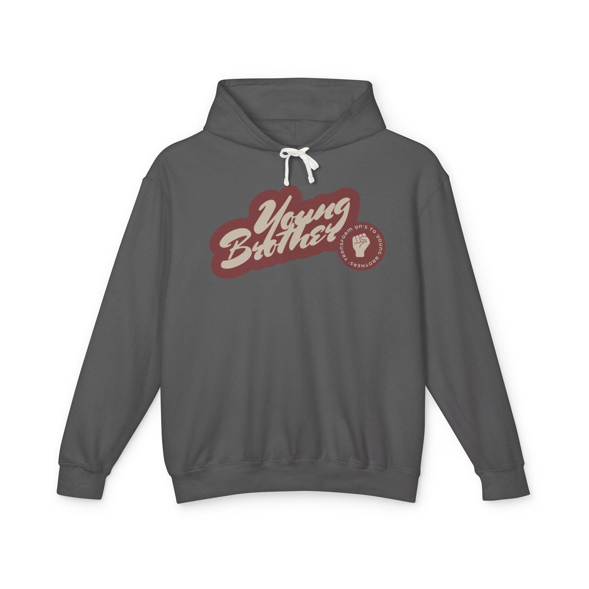 Young Brother Hoodie — Retro Script Logo Pullover